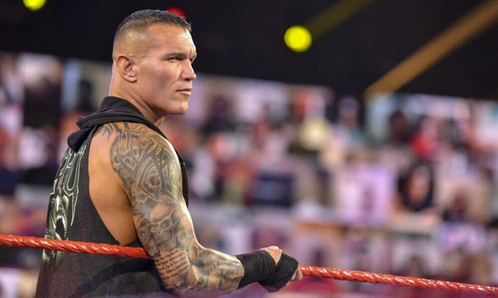 Randy Orton reacts to rapper hitting RKO finisher on model in music video