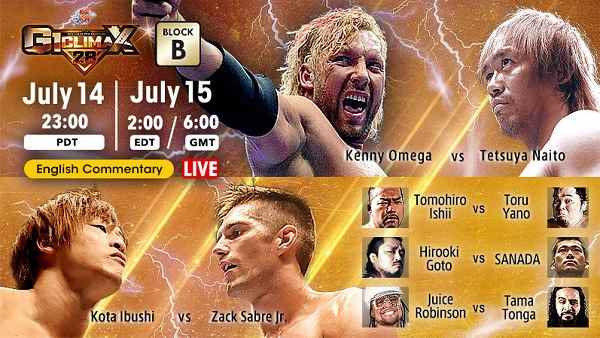 Watch NJPW G1 Climax 28 Day 2 7/15/2018 Full Show Online Free