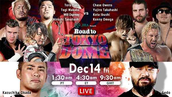 Watch NJPW Road to Tokyo Dome 2019 Day 1 Full Show Online Free