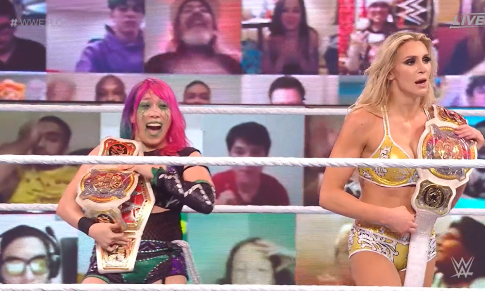 Charlotte Flair and Asuka win WWE Women's Tag Team Titles at TLC PPV