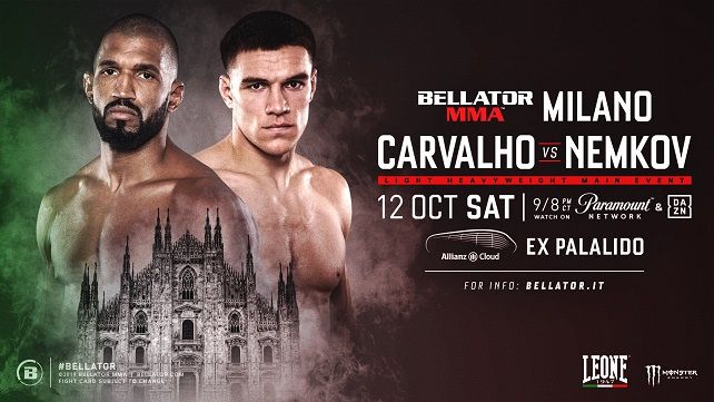 Watch Bellator 230: Carvalho vs. Nemkov 10/12/2019 Full Show Online Free