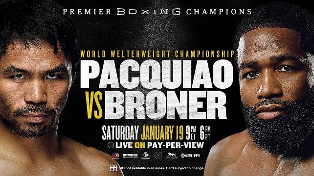 Watch Manny Pacquiao vs. Adrien Broner 1/19/2019 Full Show Online Free