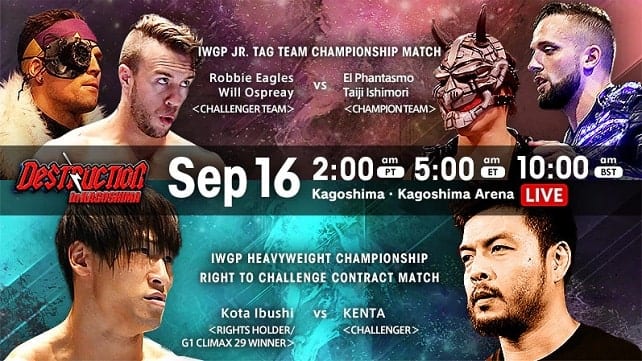 Watch NJPW Destruction In Kagoshima 9/16/2019 Full Show Online Free