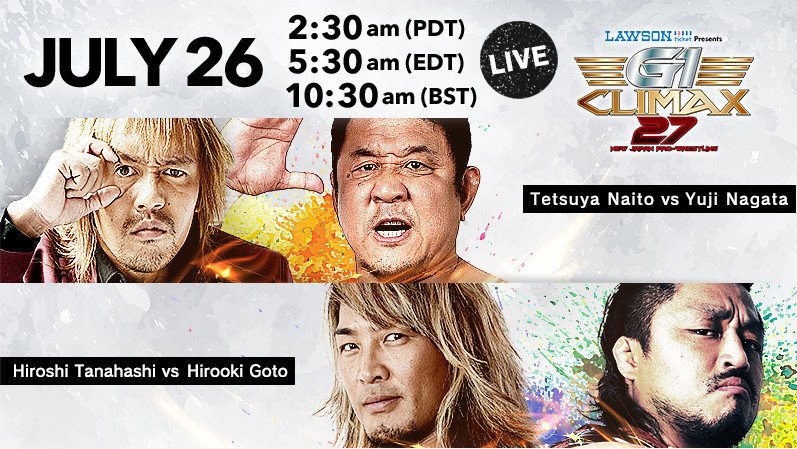 Watch NJPW G1 Climax 27 Day 07 7/26/2017 Full Show Online Free