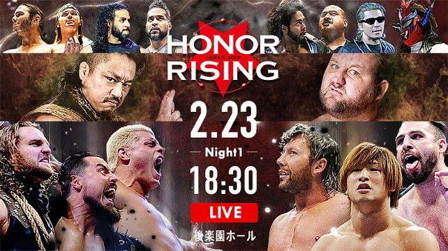 Watch NJPW Honor Rising 2018 2/23/2018 Full Show Online Free