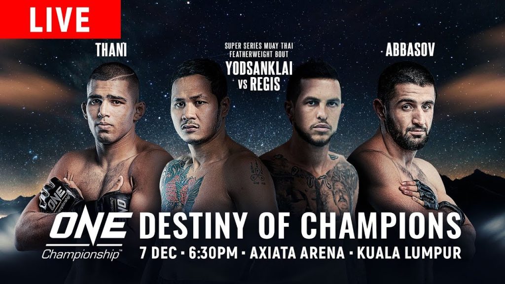 Watch ONE Championship 86: Destiny of Champions 12/7/2018 Full Show Online Free