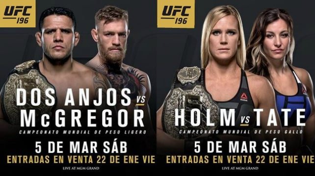 Watch UFC 196: McGregor vs. Diaz 3/5/2016 Full Show Online Free