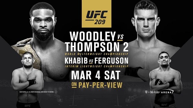 Watch UFC 209: Woodley vs Thompson 2 3/4/2017 PPV Full Show Online Free