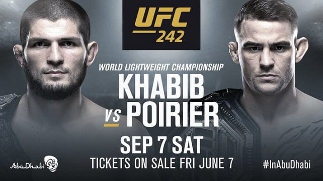 Watch UFC 242: Khabib vs. Poirier 9/7/2019 PPV Full Show Online Free