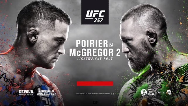 Watch UFC 257: Poirier vs. McGregor 1/23/2021 PPV Full Show Online Free