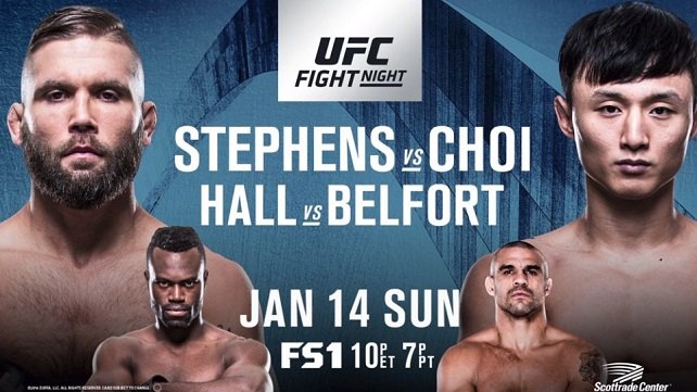 Watch UFC Fight Night 124: Stephens vs. Choi 1/14/2018 Full Show Online Free