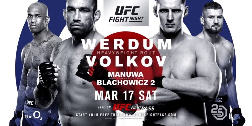 Watch UFC Fight Night 127: Werdum vs. Volkov 3/17/2018 Full Show Online Free