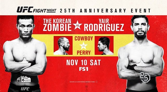 Watch UFC Fight Night 139: Korean Zombie vs. Rodriguez 11/10/2018 Full Show Online Free