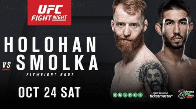 Watch UFC Fight Night 76: Holohan vs. Smolka 10/24/2015 Full Show Online Free