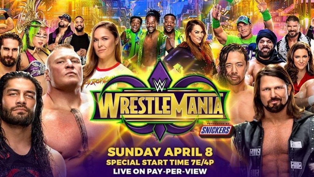 Watch WWE Wrestlemania 34 2018 Livestream PPV Full Show Online Free