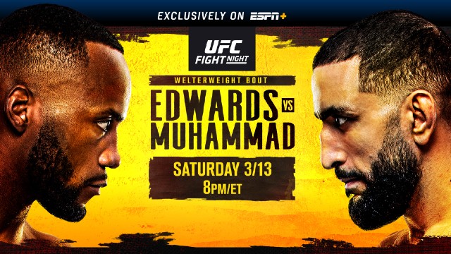 Watch UFC Fight Night 187: Edwards Vs Muhammad 3/13/2021 Full Show Online Free
