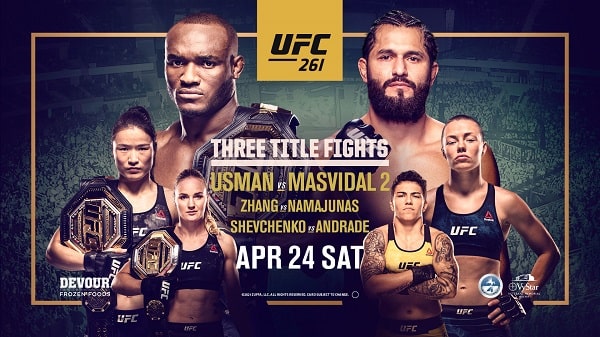 Watch UFC 261: Usman vs. Masvidal 2 4/24/2021 PPV Full Show Online Free