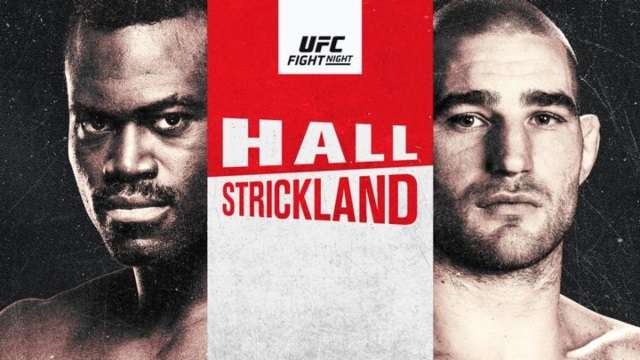 Watch UFC Fight Night: Hall vs. Strickland 7/31/2021 Full Show Online Free