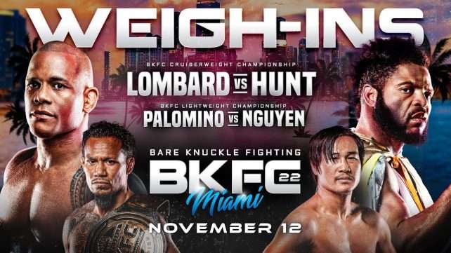Watch BKFC 22: Lombard vs. Hunt 11/12/2021 Full Show Online Free