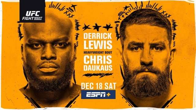 Watch UFC Fight Night 199: Lewis vs Daukaus 12/18/2021 Full Show Online Free