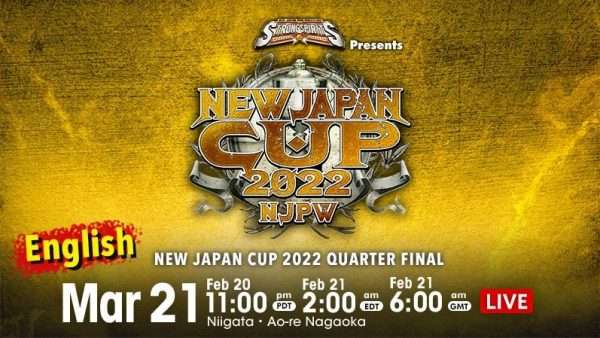 Watch NJPW New Japan Cup Quarter Finals 3/21/2022 Full Show Online Free