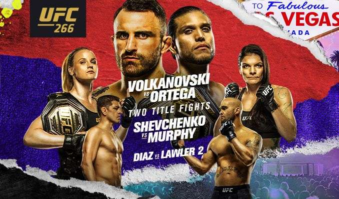 UFC266 Volkanovski vs. Ortega Full Fight Replay Full Show Online Free