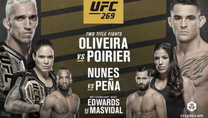 UFC269 Oliveira vs. Poirier Full Fight Replay Full Show Online Free