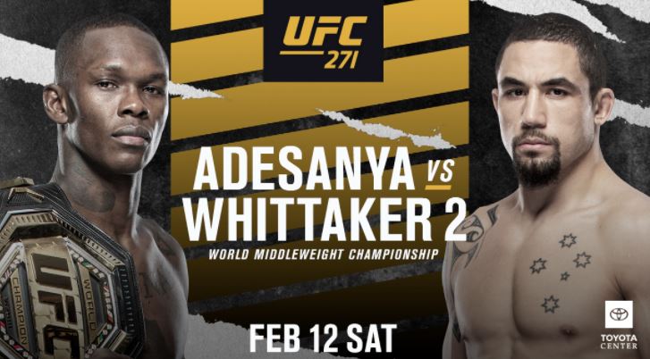 UFC271 Adesanya vs. Whittaker II 2 Full Fight Replay Full Show Online Free