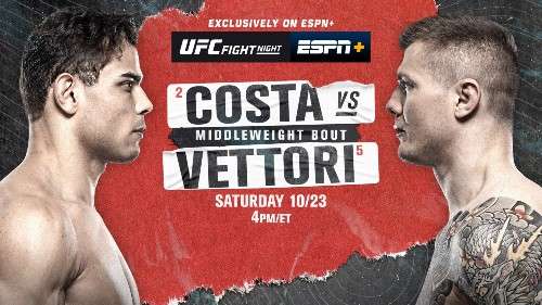 UFCVegas41: Costa vs Vettori Full Fight Replay Full Show Online Free