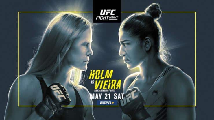 UFCVegas55: Holly Holm vs. Ketlen Vieira Full Fight Replay Full Show Online Free