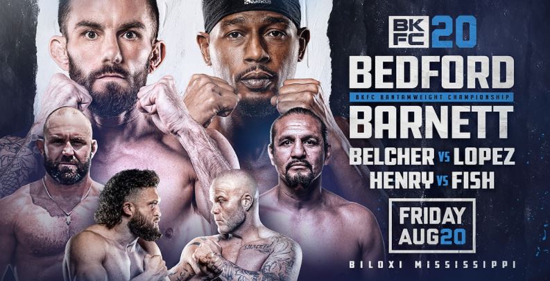 Watch BKFC 20: Bedford vs. Barnett 2021 8/20/2021 Full Show Online Free