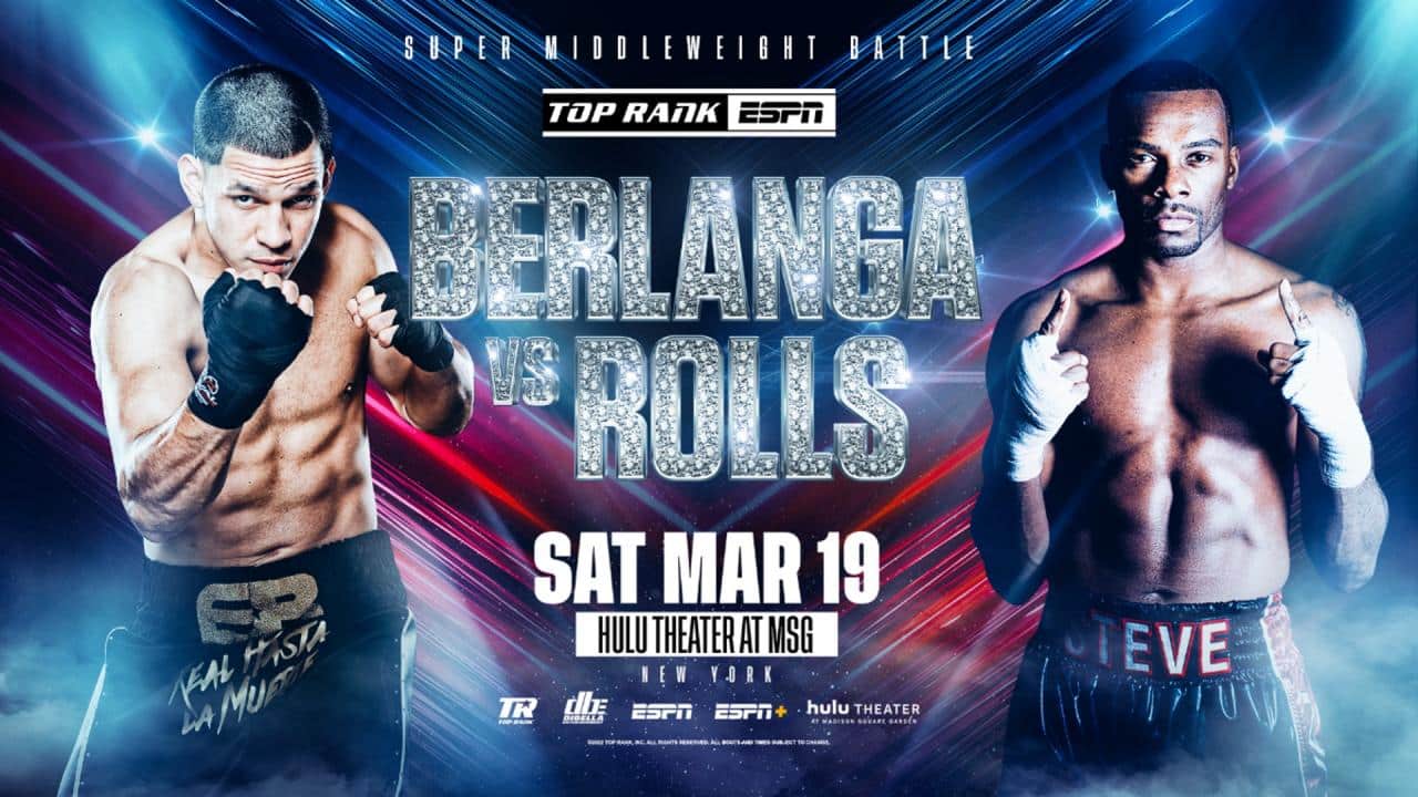 Watch Edgar Berlanga vs Steve Rolls 3/19/2022 Full Show Online Free