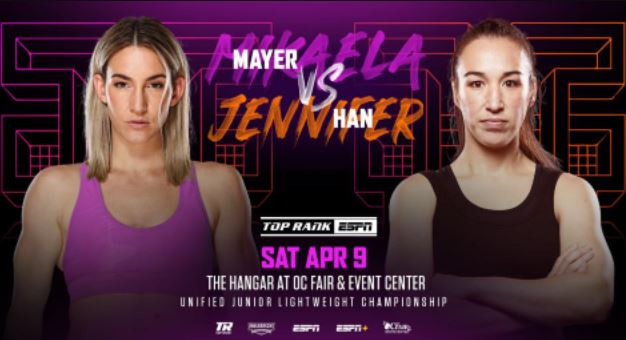 Watch Mikaela Mayer vs Jennifer Han 4/9/2022 Full Show Online Free