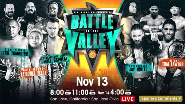 Watch NJPW Battle in the Valley 11/14/21 2021 Full Show Online Free