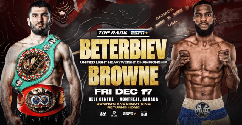 Watch The Triple Crown of Boxing: Beterbiev vs Browne 12/17/2021 Full Show Online Free