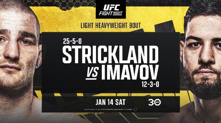 UFCVegas67: Strickland vs Imavov Full Fight Replay Full Show Online Free