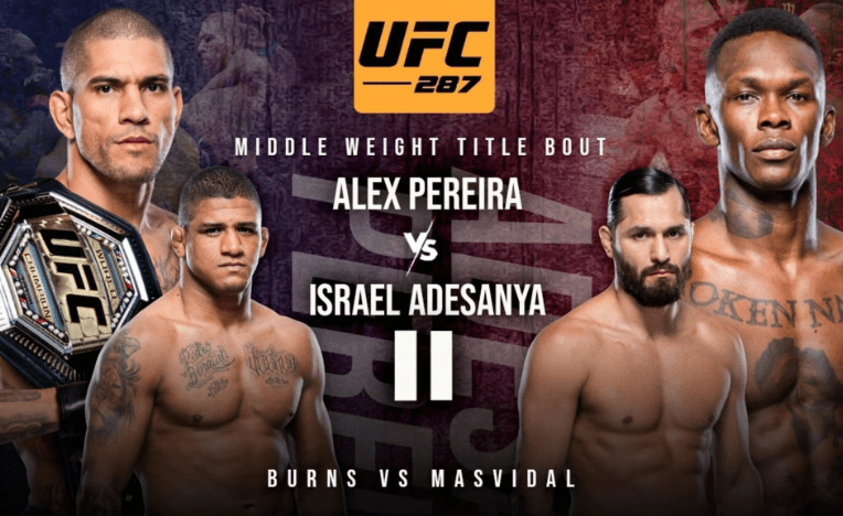 UFC 287 – Alex Pereira vs. Israel Adesanya 2 – Apr 8, 2023 Full Show Online Free