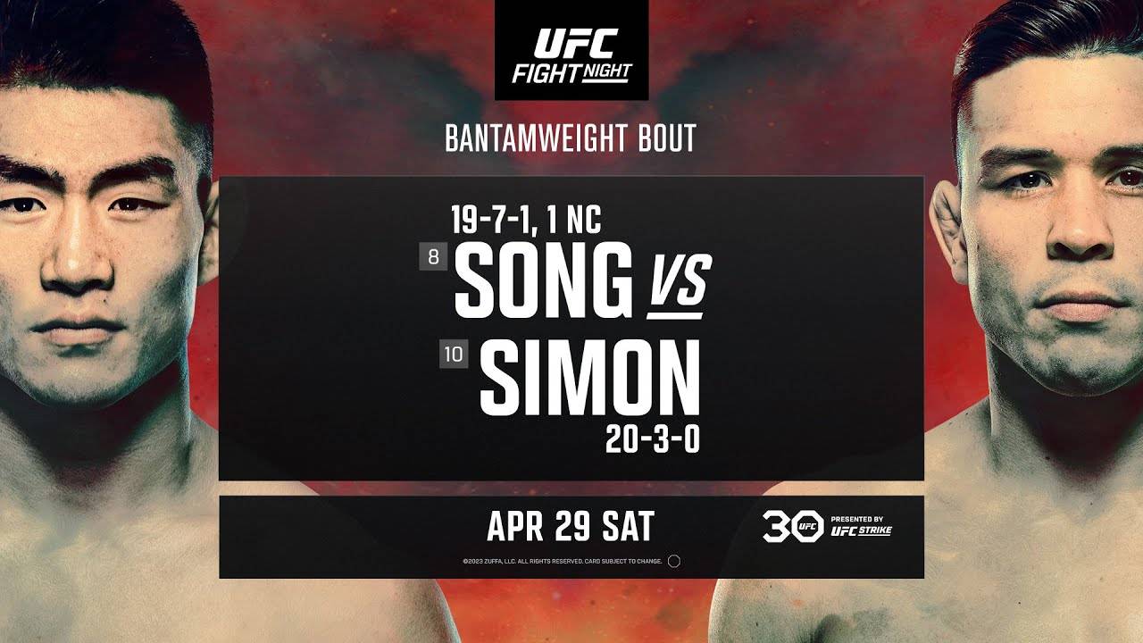 Watch UFC Fight Night: Song vs. Simon 4/29/23 Full Show Online Free