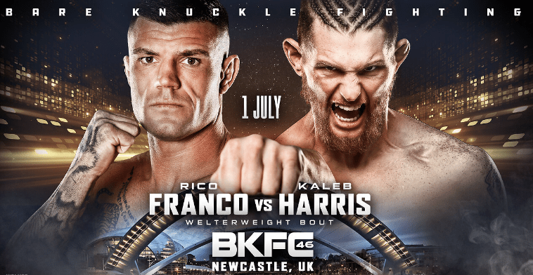 Watch BKFC 46 Newcastle: Rico Franco vs Kaleb Harris 2023 7/1/23 Full Show Online Free