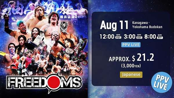 Watch NJPW Freedoms 2023 8/11/23 Full Show Online Free