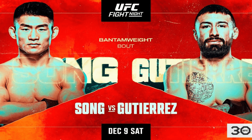 UFCVegas85: Song vs. Gutierrez Full Fight Replay Full Show Online Free