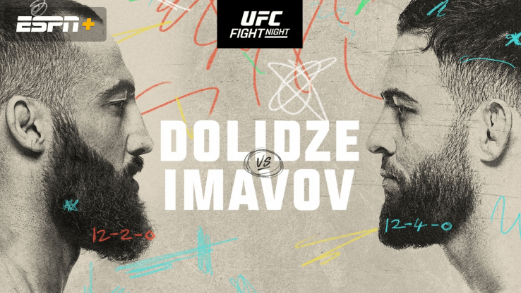 Watch UFC Fight Night: Dolidze vs. Imavov 2/3/24 Full Show Online Free