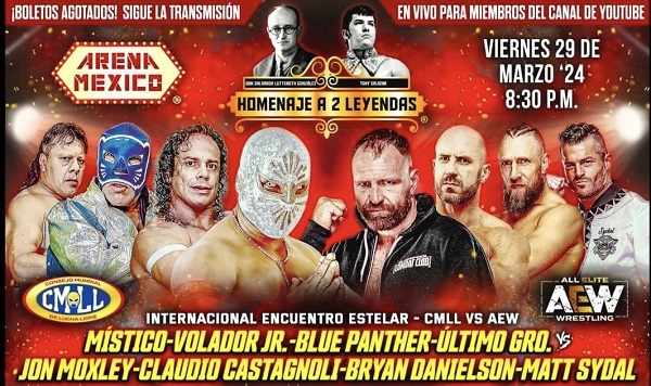 Watch CMLL HOMENAJE A DOS LEYENDAS 2024 3/29/24 Full Show Online Free