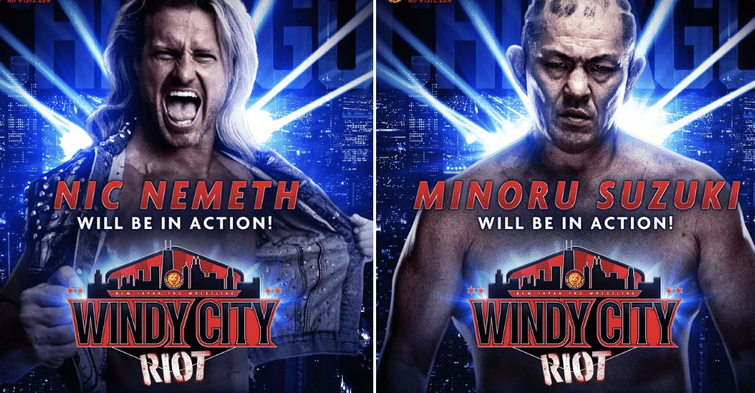 NJPW brings Nic Nemeth and Minoru Suzuki to Windy City Riot in Chicago!