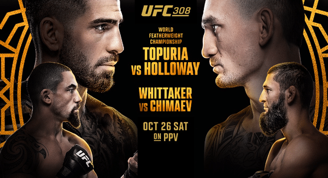 UFC 308 – Ilia Topuria vs. Max Holloway – Oct 26, 2024 Full Show Online Free
