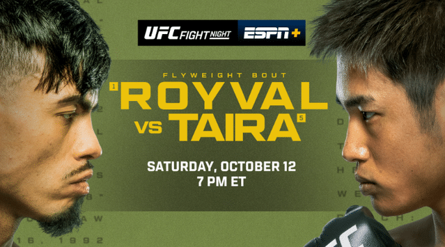 Watch UFC Fight Night: Royval vs. Taira 10/12/24 Full Show Online Free
