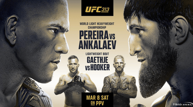 Watch UFC 313: Pereira vs. Ankalaev 2025 3/8/25 Full Show Online Free