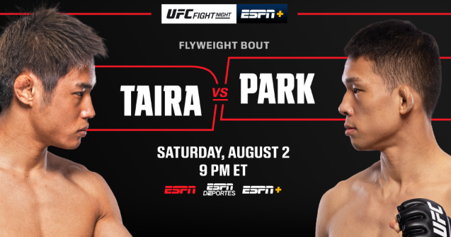 Watch UFC Fight Night: Taira vs. Park 8/2/25 Full Show Online Free