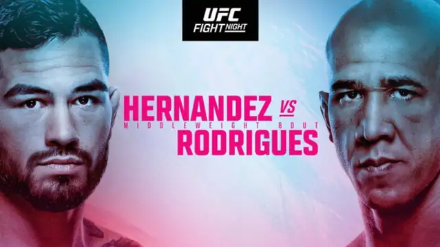 Watch UFC Fight Night: Hernandez vs. Rodrigues 8/22/26 Full Show Online Free